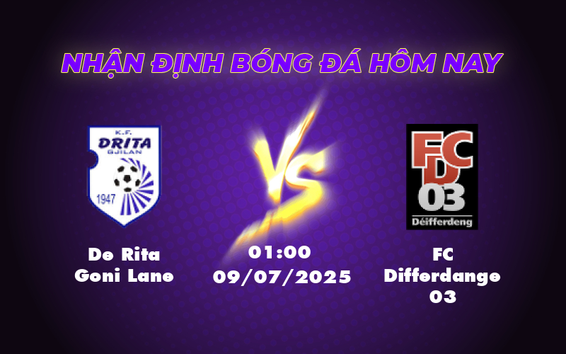 Nhận định soi kèo De Rita Goni Lane vs FC Differdange 03 Cơ hội cho đội khách gây bất ngờ 1 de rita goni lane fc differdange 03 09 07 c1