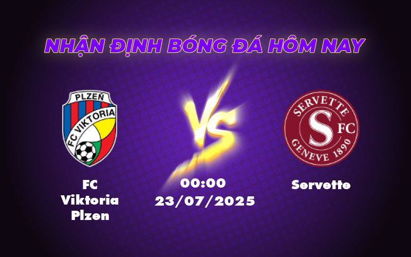 Nhận định trận đấu FC Viktoria Plzen vs Servette Cơ hội cho đội bóng CH Séc khẳng định đẳng cấp 1 fc viktoria plzen servette 23 07 c1