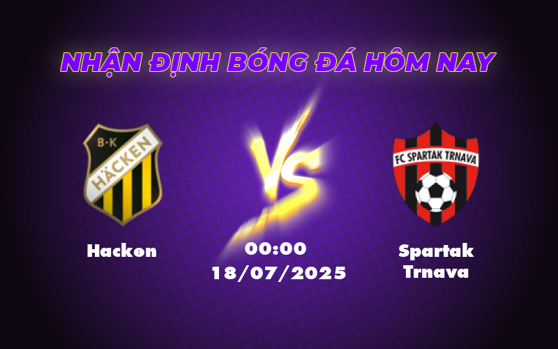 Nhận định soi kèo Hacken vs Spartak Trnava Lợi thế nghiêng về đội chủ nhà 1 hacken spartak trnava 18 07 c2